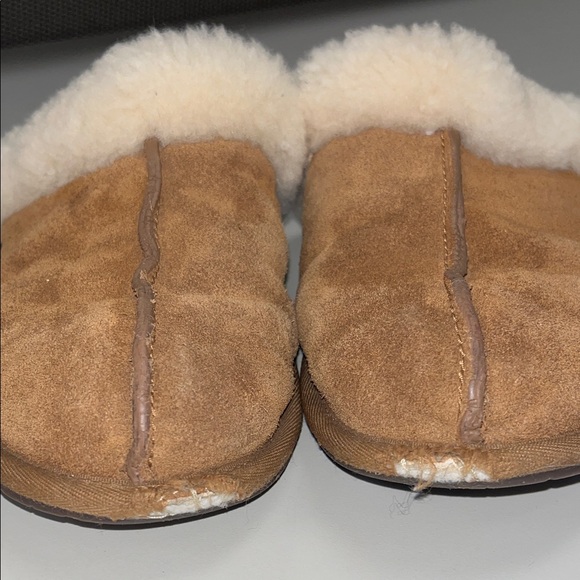 UGG Chestnut Suede Shearling Mule Slippers - Chestnut & Cream size 8/9 - Picture 5 of 15